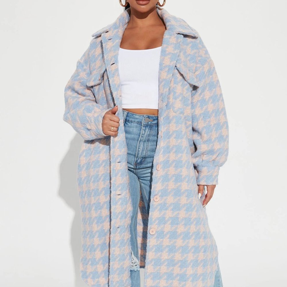 Feel No Ways Coat - Blue/combo